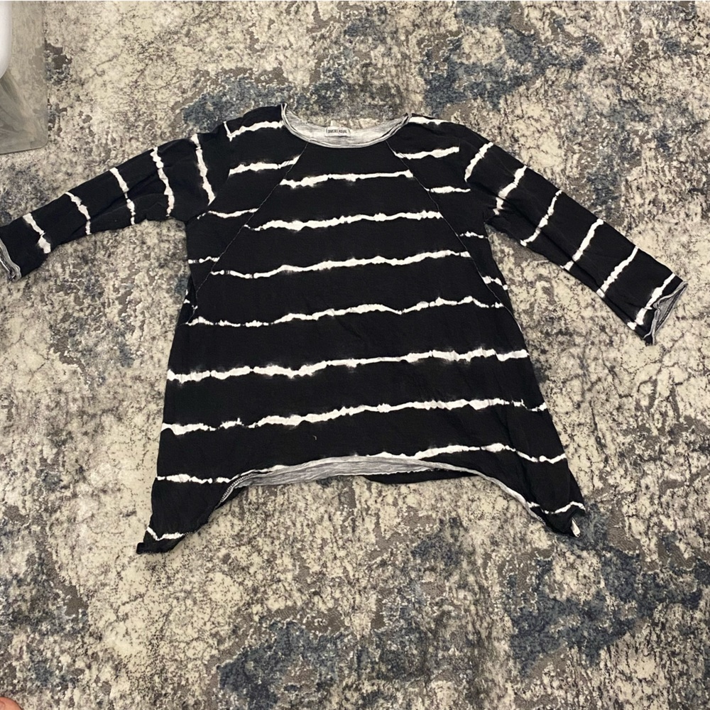 Kosher Casual 3/4 Sleeve Modest Striped Tee
